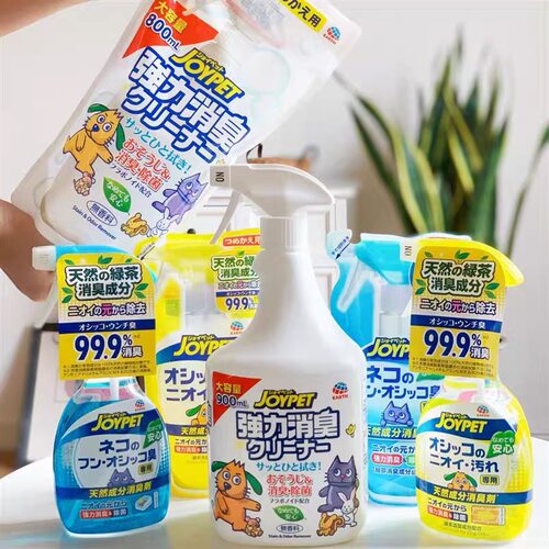 joypet加宜宠物三合一900ml除臭剂仓鼠兔子室内猫砂除味抑菌喷雾