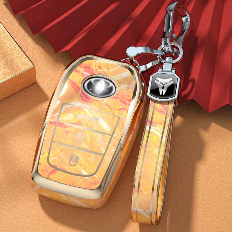 专用于丰田汽车钥匙套卡罗拉兰德酷路泽雷凌E+壳扣包创意新男女