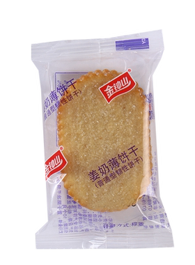 姜奶味十足薄脆可口休闲充饥