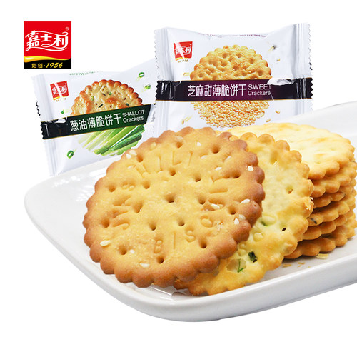 嘉士利葱油芝麻薄脆饼干