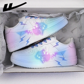 情侣运动鞋 回力ow爆改樱花皮卡丘渐变休闲板鞋 男2024年春秋限量款