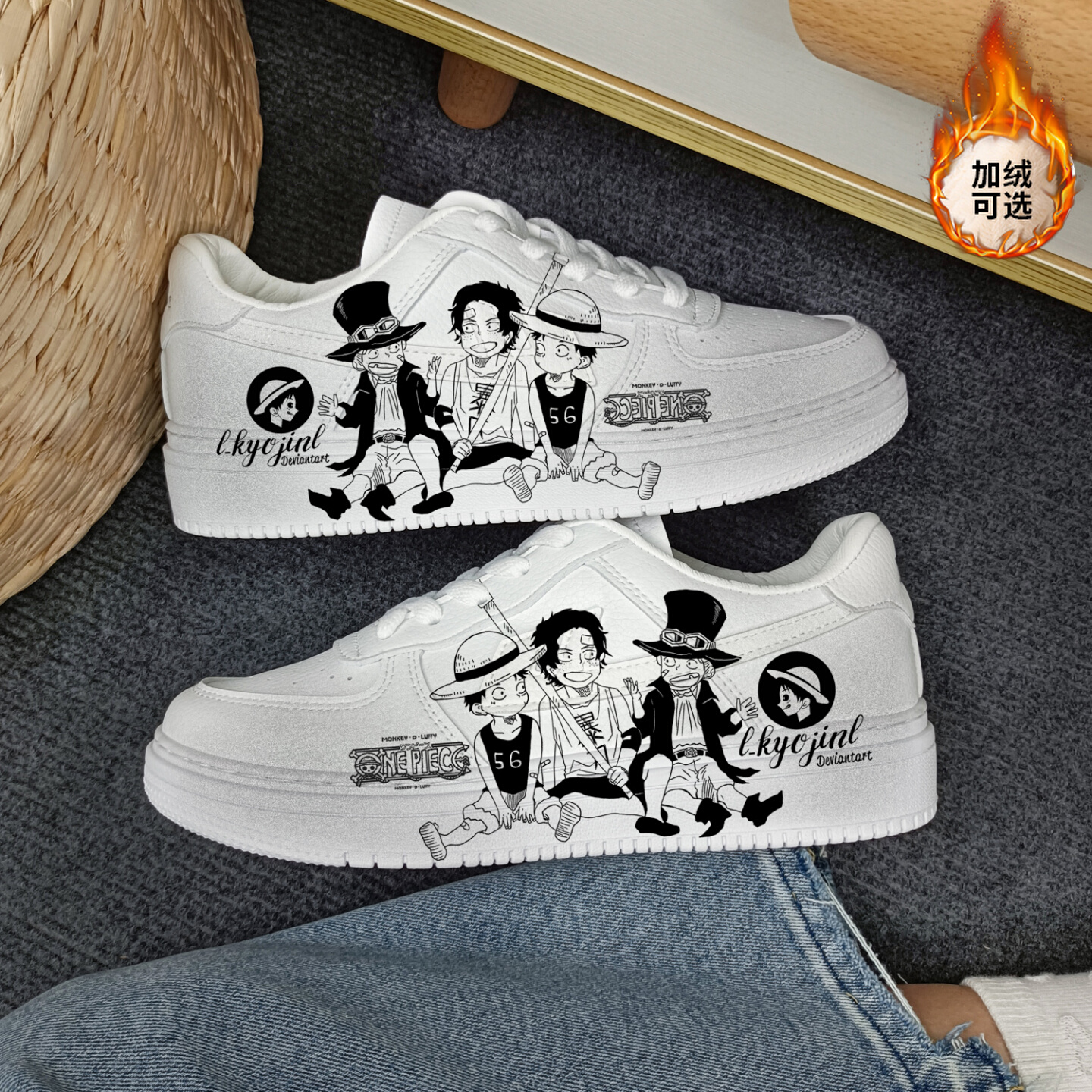 回力桃子熟了正品海贼王路飞艾斯动漫情侣板鞋春夏季新款运动鞋男