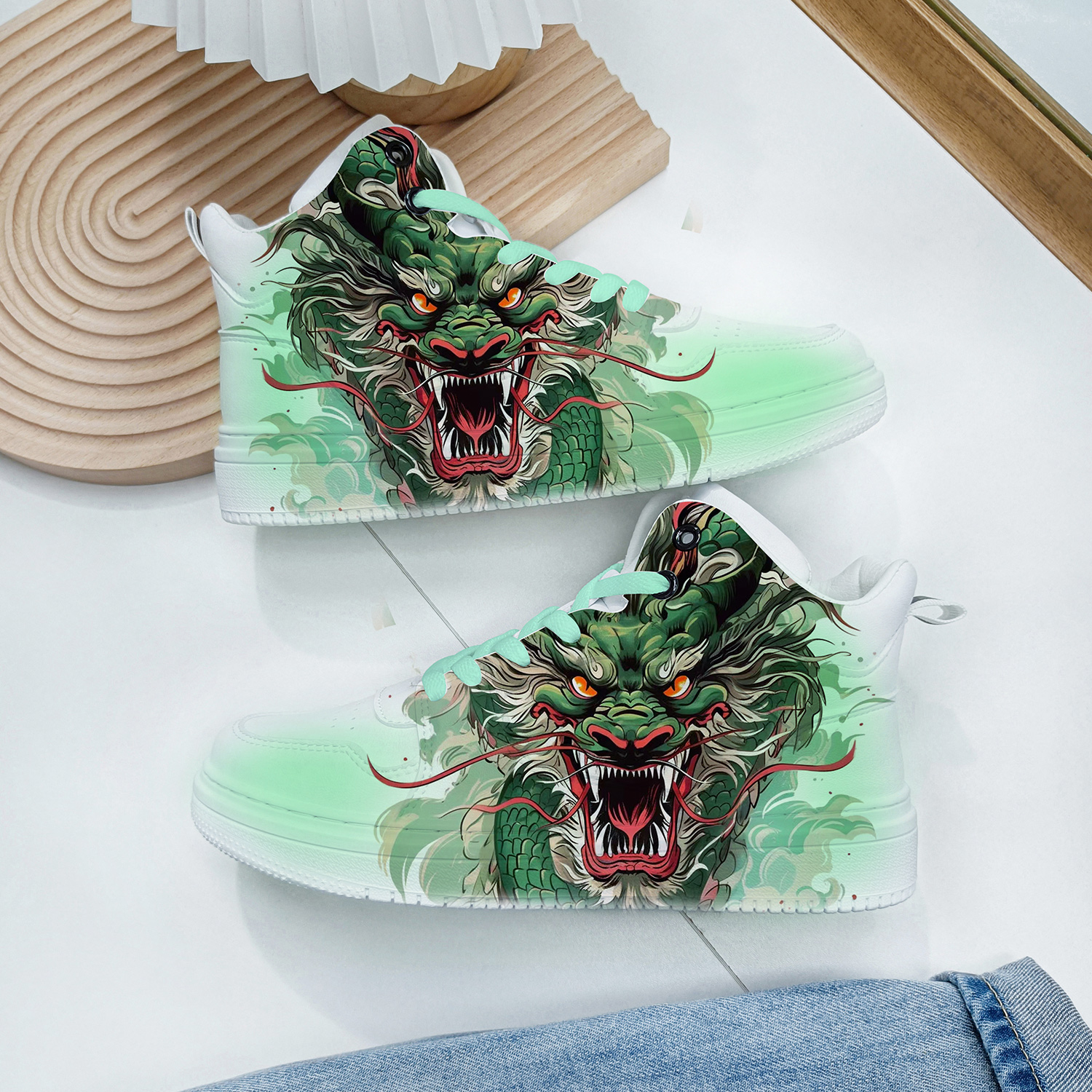 回力ow正品樱花中国龙2025年冬季新款加绒保暖空军国风爆改板鞋男