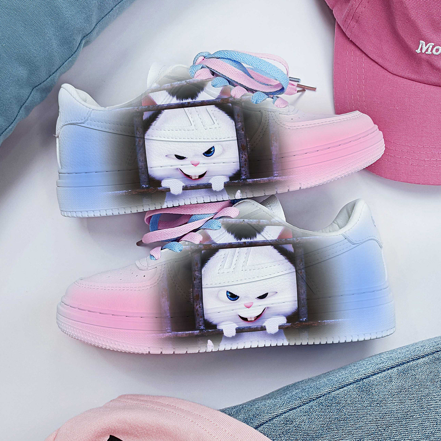 回力正品兔老大小白鞋男款2025高级感小白鞋子男女爆款动漫周边潮