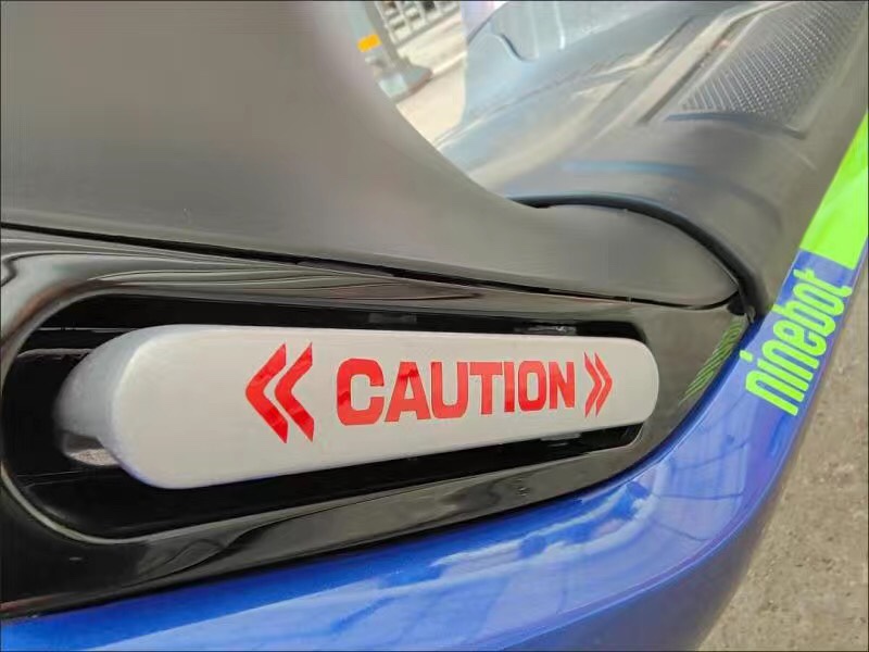 小米ninebot九号电动车贴e100200p80c后脚踏警示贴纸装饰改装配件