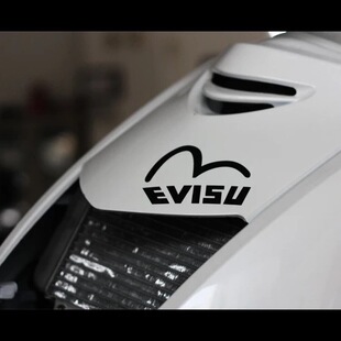 潮牌evisu福神摩托车改装电动贴纸电瓶车防水车身个性拉花车贴