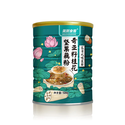 美粥食客奇亚籽桂花坚果藕粉