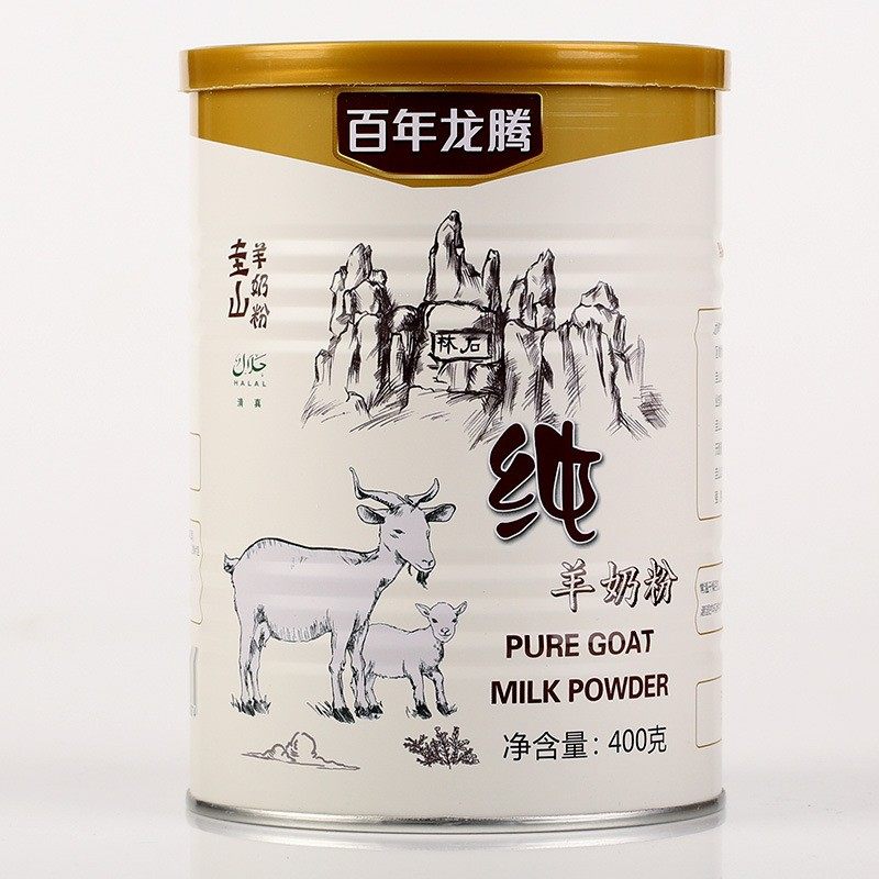 百年龙腾 无蔗糖纯羊奶粉 成人青少年学生中老年400g