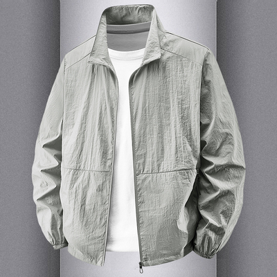 冰丝速干男士防晒衣夏季超薄立领外套透气户外2026新款男装防晒服