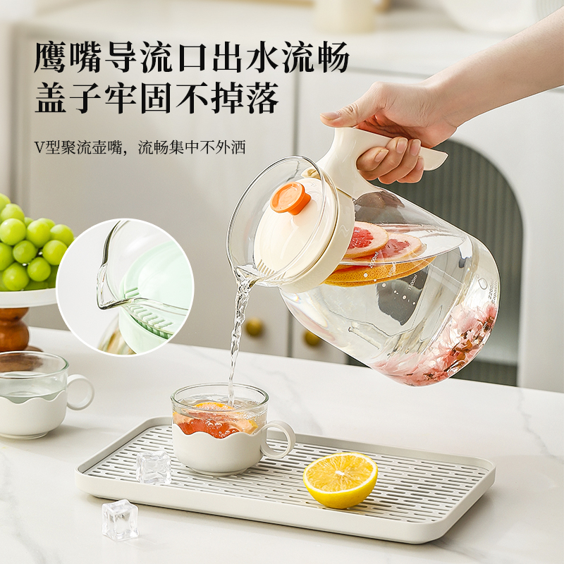 【破损包赔】玻璃冷水壶大容量