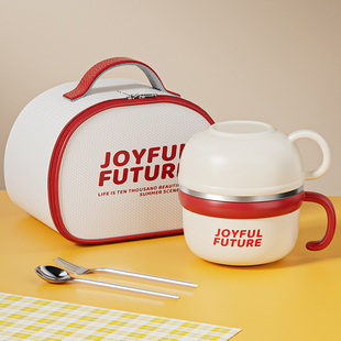 304不锈钢泡面碗带盖饭盒小学生专用宿舍上班族食堂打饭碗餐具