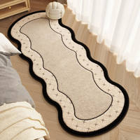 French-style irregular-shaped faux cashmere bedroom carpet bedside mat, Chinese-style master bedroom high-end bed mat, maintenance-free thumbnail 8