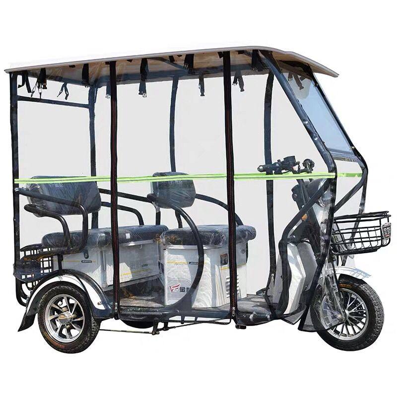 电动三轮车车棚车蓬全封闭老年休闲小巴士雨棚全透明小型遮阳雨篷