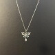 Vintage古着The Cerulean Dreamwing冰蓝蝴蝶项链小众百搭锁骨链