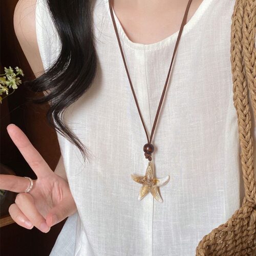 美拉德海星项链女2025新款日常