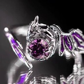 崩铁死龙·玻吕刻斯主题印象戒指暇蝶动漫游戏周边谷子二次元 指环