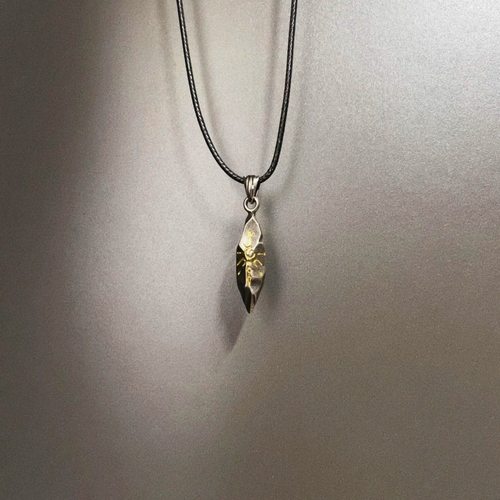 原创小众许愿石复古男士项链男生