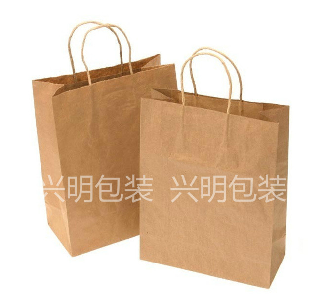 加厚牛皮纸手提袋外卖纸袋食品袋烘焙面包奶茶打包袋礼品袋包装袋