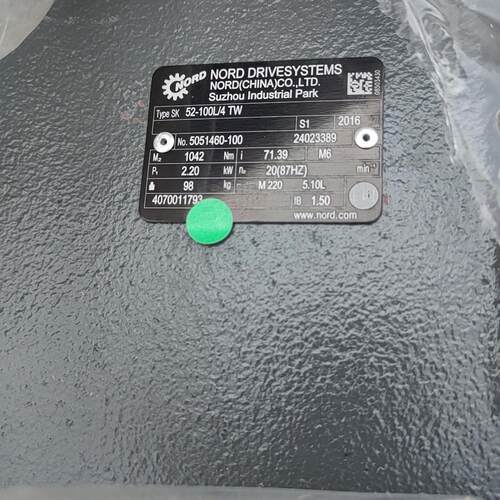 议价SK52-100L/4TW 诺德减速机 2.2KW 速比104.2 工业设备维修