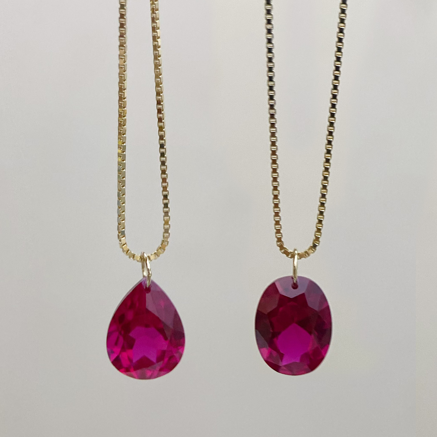 荷桃培育红宝石激光打孔吊坠