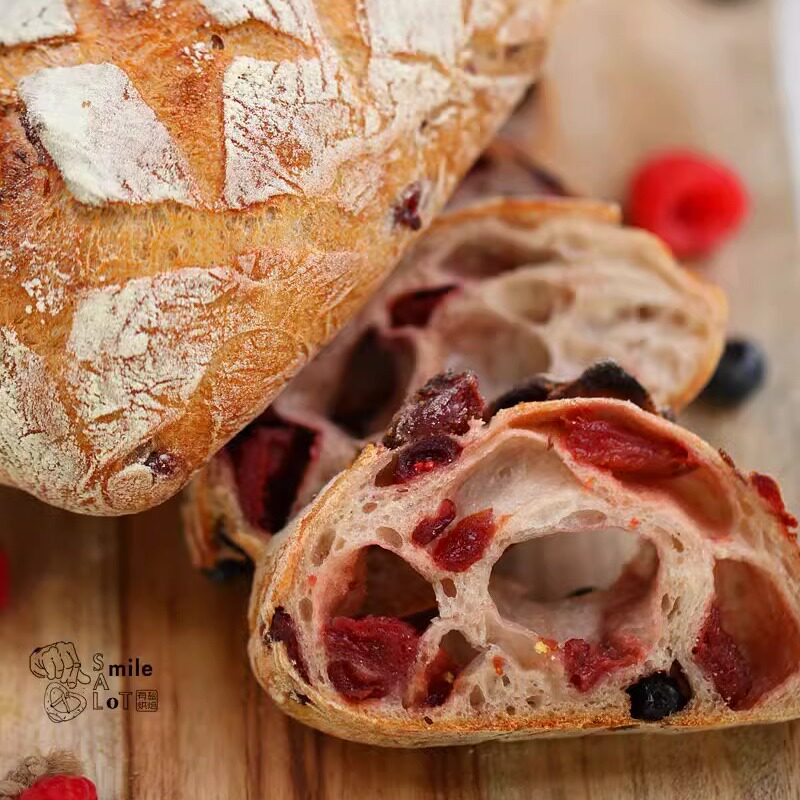 红酒杂莓洛代夫/欧包天然酵母面包 有盐烘焙实付满百包邮