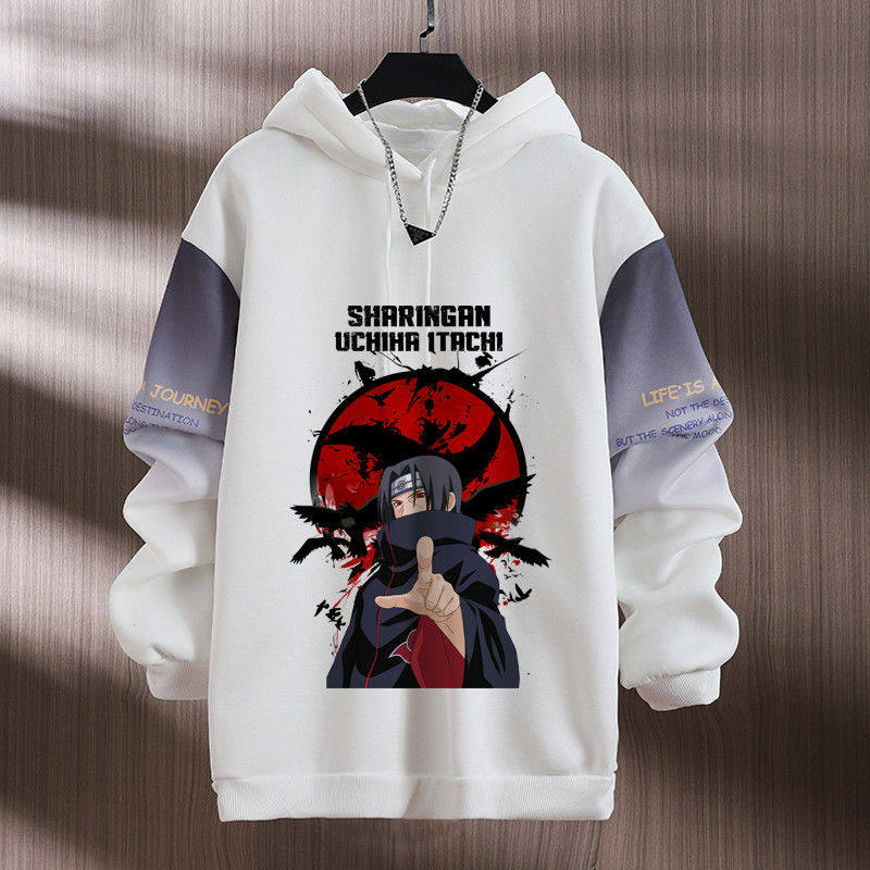 春秋季火影忍者新款男士连帽卫衣潮流宽松休闲薄款百搭青少年卫衣