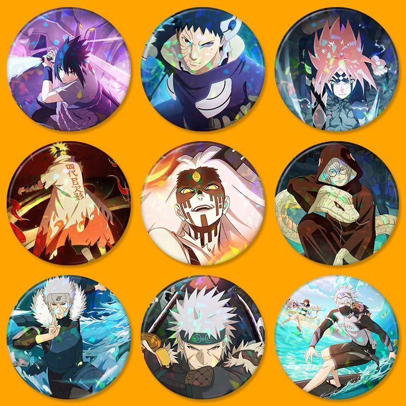 火影忍者手游吧唧徽章周边学生书包背包挂件挂饰胸针别针金属礼物