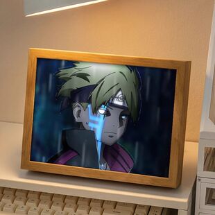 博人传周边灯光画火影忍者博人传手办发光摆件卧室小夜灯生日礼物