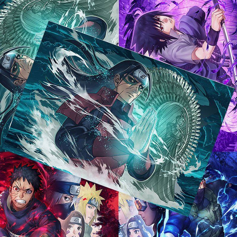 火影忍者海报柱间水门