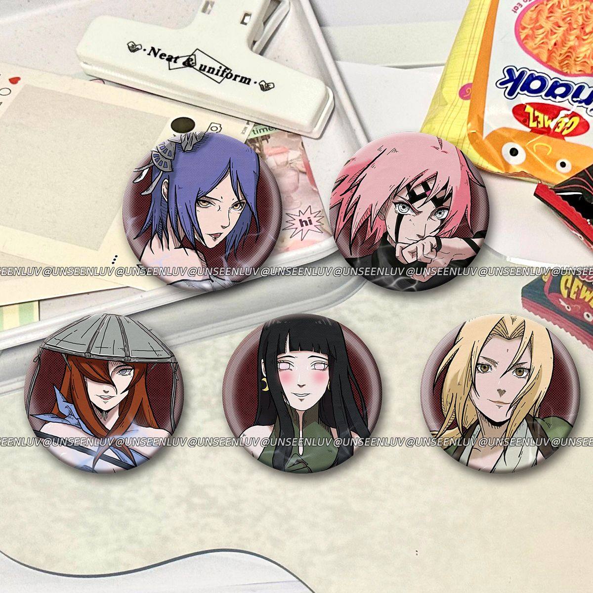 火影忍者周边58mm自制樱