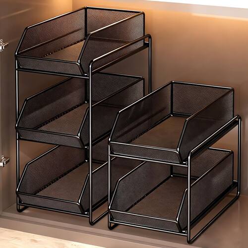 浴室柜下置物架洗手台下水槽分层