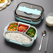 304 stainless steel lunch box for primary school students special children's divided plate for office workers with lid insulation lunch box for men