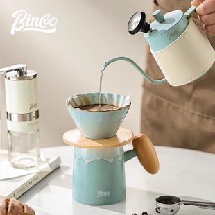 过滤分享壶咖啡器具全套家用手磨咖啡机 Bincoo陶瓷手冲咖啡壶套装