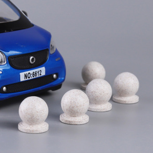 迷你仿真石头墩城市微型建筑摆件石球路障玩具儿童小号场景模型