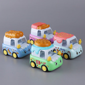 合金汉堡迷你回力雪糕小汽车益智卡通车模型儿童玩具男孩宝宝Q版