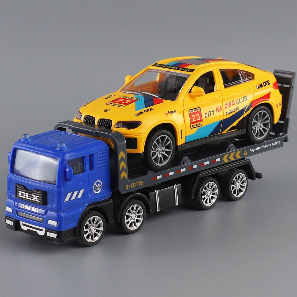 三开门仿真赛车模型宝宝警车男孩女孩小汽车礼物惯性儿童玩具车