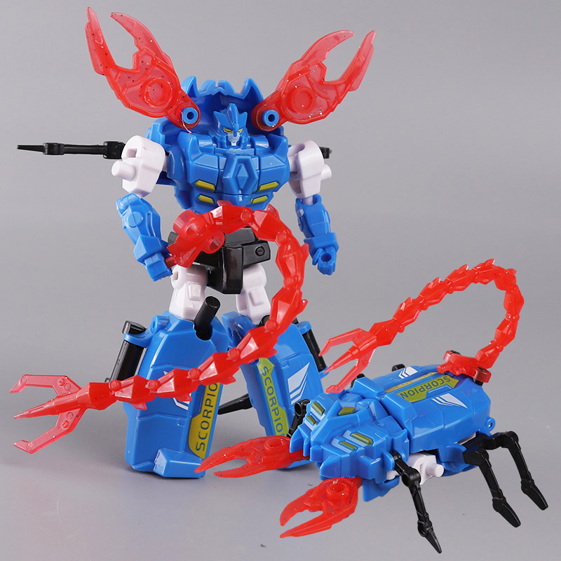 昆虫变形玩具机器人威猛战神金刚甲虫儿童蜜蜂机甲机蝎子变身战队