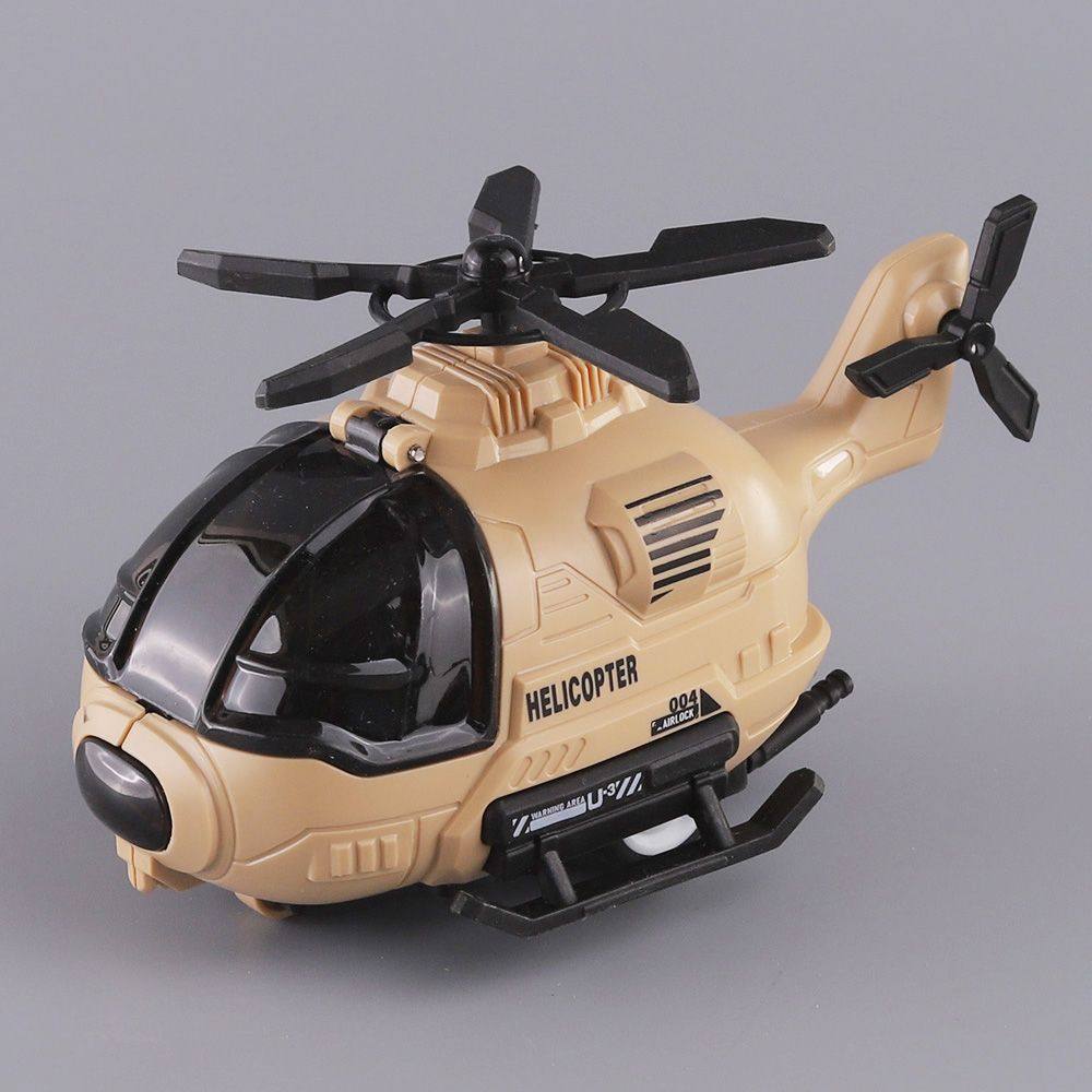 耐摔飞机玩具模型礼物儿童卡通直升机玩具惯性旋转螺旋桨男孩宝宝