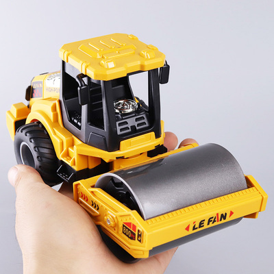 压路机模型仿真男孩宝宝修路车礼物儿童大号工程车玩具惯性玩具车