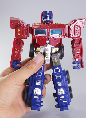 变形机器人玩具儿童惯性卡车变身战警卡车战士男孩宝宝益智金刚