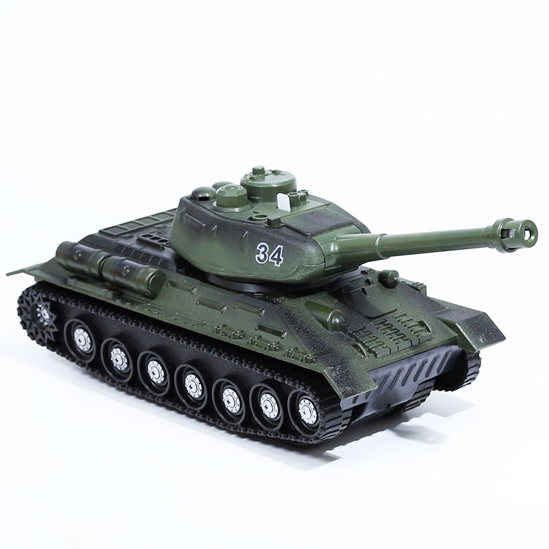 军事四驱耐摔灯光音效仿真坦克车