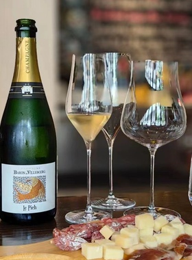 法国Le Pich璞鹰威堡男爵黑中白香槟黑皮诺酿造的干型起泡酒750ml