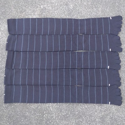 微瑕处理男女38-42码棉质条纹图案及膝长筒五趾袜子五指袜