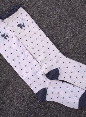 销售女35-38码棉质小腿中筒及膝长筒袜子