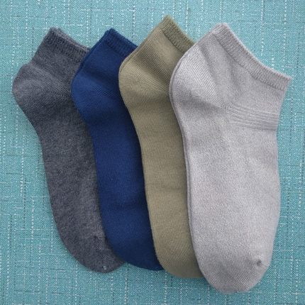 处理销售男女33-35码棉质无骨缝短筒袜子