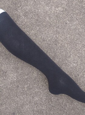 销售女31-34码35-38码黑色菱形格暗纹及膝长筒袜子