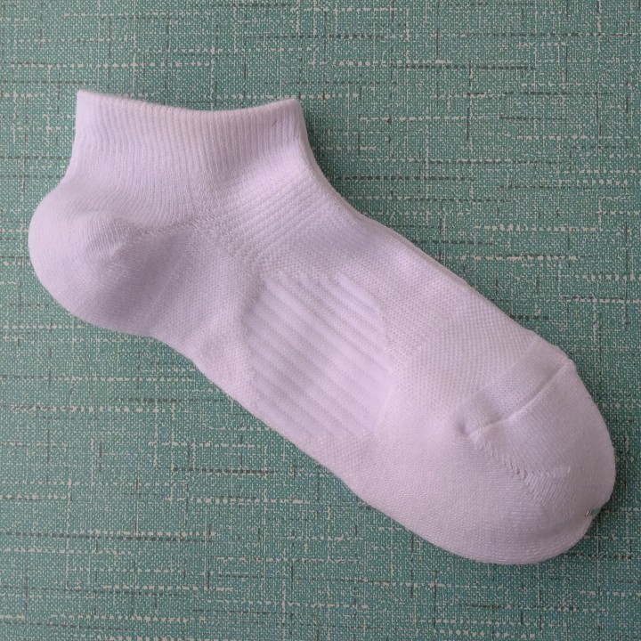 微瑕处理男女36-40码白色棉质足底加厚短筒袜子