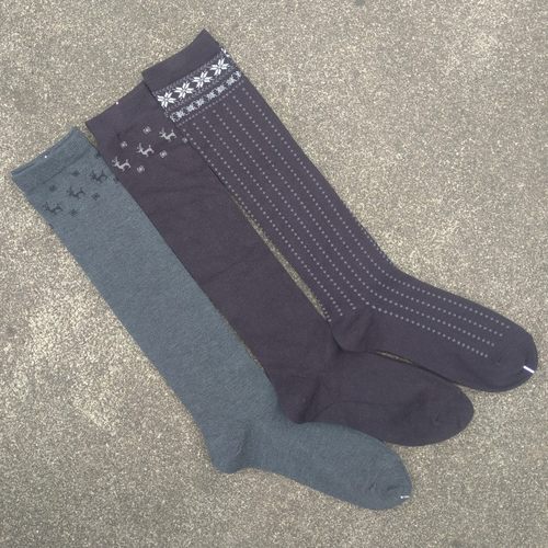 销售男女36-40码39-42码棉质及膝长筒袜子