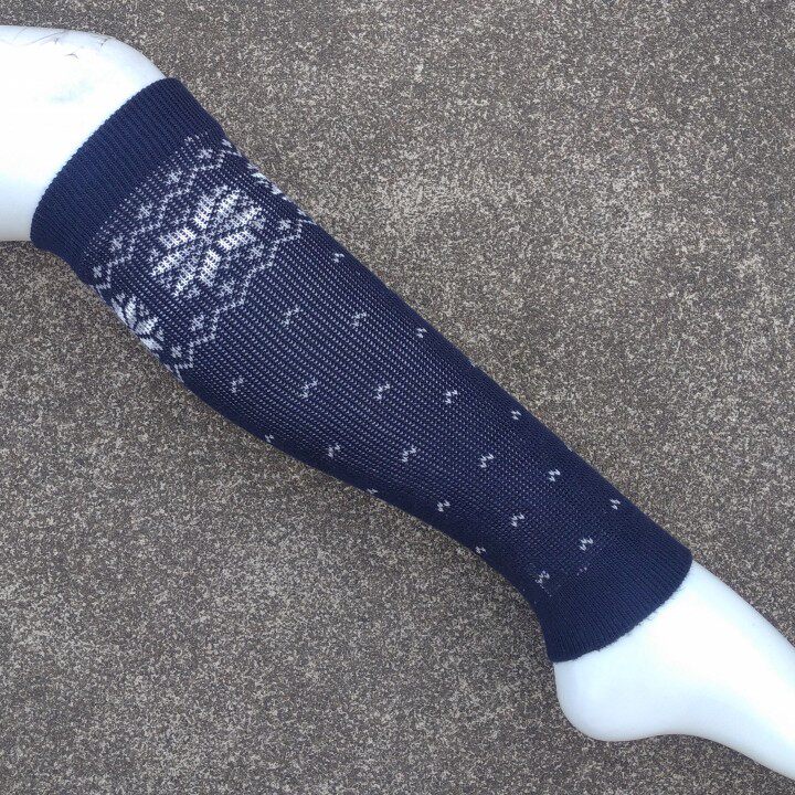 销售男女均码棉质雪花图案长筒袜长筒袜
