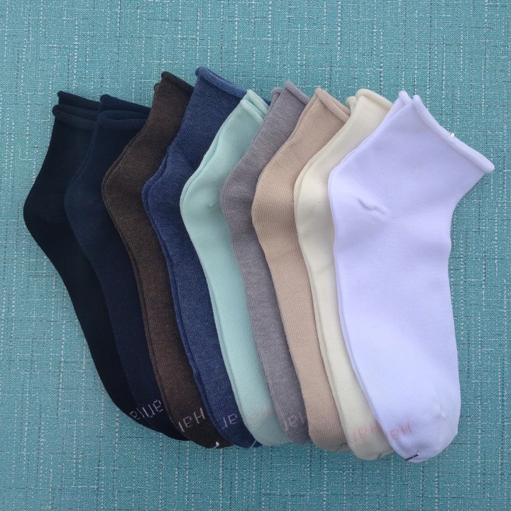 处理销售男女36-40码棉质松口短筒袜子